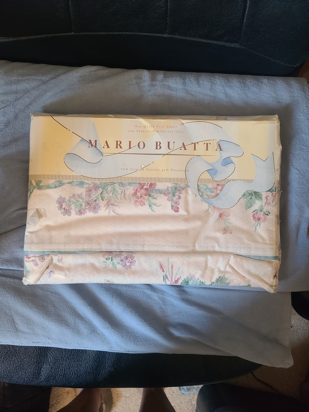 Mario Buatta Vintage Flat Queen Floral Queen Sheet Henrietta New